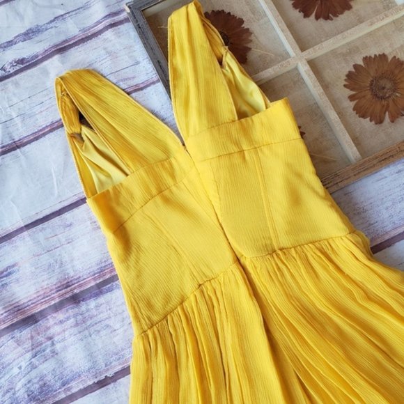 Alessandro Dell'Acqua Yellow Fit and Flare Dress 4 - Picture 4 of 13